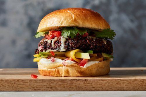 Healthy Flavor Delicious Made With Natural Ingredients Tasty Black Bean Burger