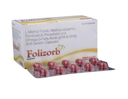 Folizorb With Pack Of 5 X 10 Capsules  Medicine Raw Materials