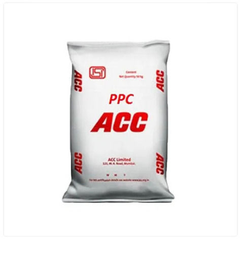 50 Kilograms Pack Size Portland Pozzolana Cement Gray Acc Cement