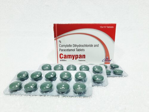 Camylofin Dihydrochloride And Paracetamol Tablets - Time-Tested Analgesic, Antipyretic and Smooth Muscle Relaxant | Prescribed Dosage, Cool and Dry Storage, Adult Use