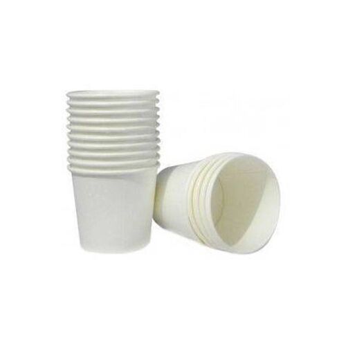 Lightweight Safe Renewable Reliable Eco-Friendly Plain Disposable Paper Cup, 90 Ml(Pack Of 50)