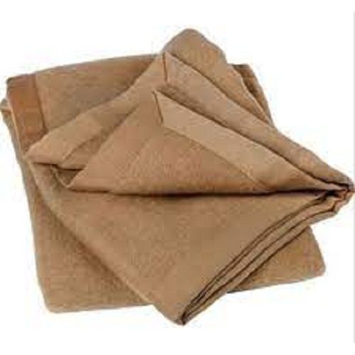 Brown Breathable Lightweight Skin-Friendly Plain Soft Woolen Blanket For Winter Season