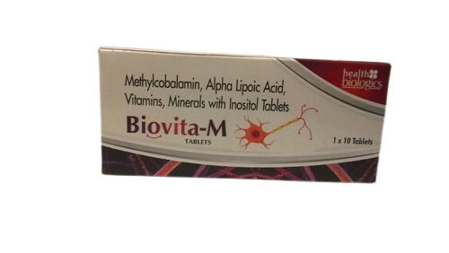 Methylcobalamin Alpha Lipoic Acid Vitamins Minerals Inositol Biovital Tablets General Medicines