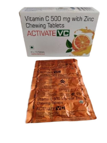 Vitamin C 500mg With Zinc Chewing Tablets, Pack Of 15 X 10