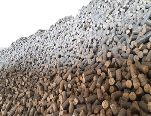 Brown 100 Percent Natural Round Biomass Briquettes For Boiler