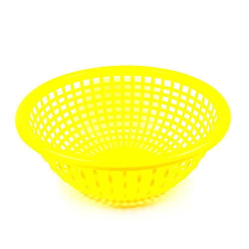 5 Kilogram Load Capcity Yellow Plastic Basket For Fruit And Vegetable 