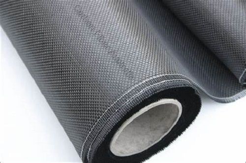 Black Skin Friendly And Breathable Carbon Plain Fiber Fabric