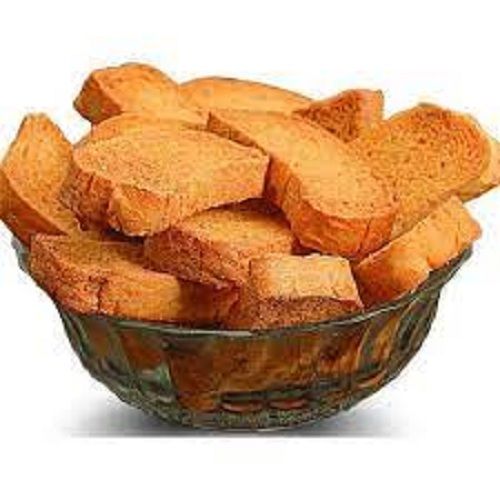 Solid Piece Form Crispy Sweet Taste Eggless Flavor Rusk