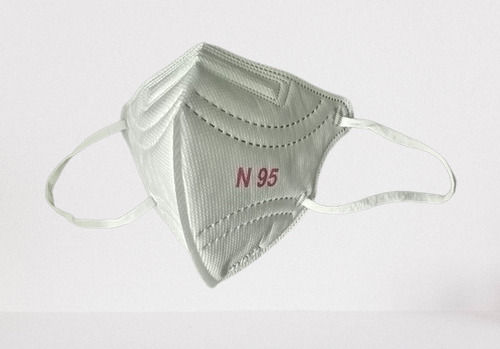 Free Size Non Woven Material Anti Pollution Plain White Disposable N95 Mask