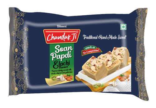 Chandakji 100% Elaichi Soan Papdi With Packaging Size: 400gm