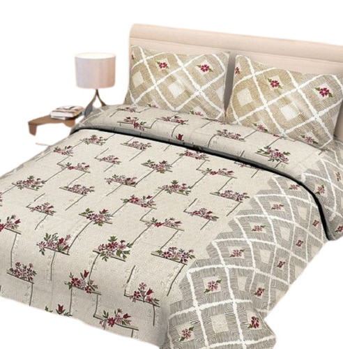 आरामदायक और प्रिंटेड कॉटन डबल बेडशीट