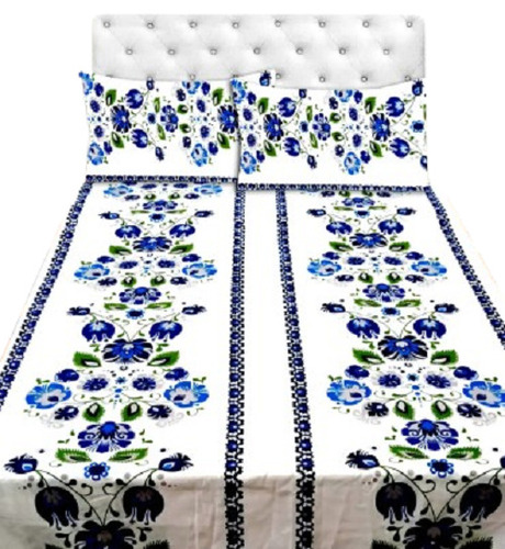 लाल आरामदायक और त्वचा के अनुकूल प्रिंटेड कॉटन सिंगल बेडशीट