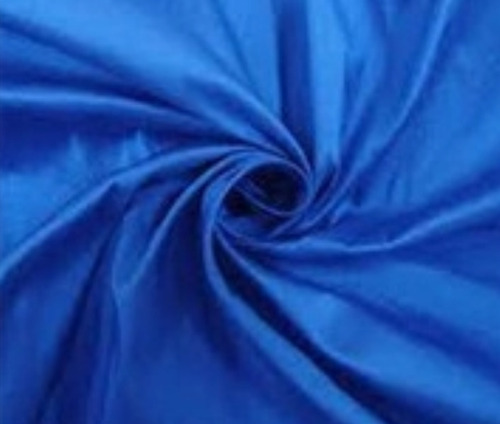Smooth Comfortable And Light Weight Blue Plain Polyester Fabric Used For Garments
