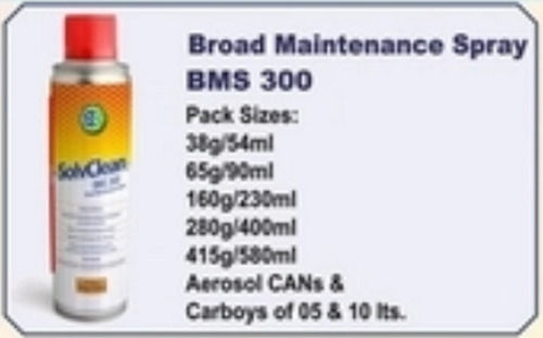 Solvclean Broad Maintenance Spray (Bms 300) Application: Industrial