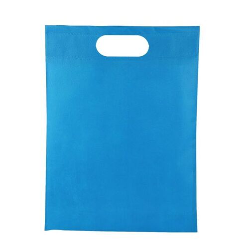 Eco-Friendly Non-Woven D-Cut Shopping Bag - 12x16 Inches | Reusable Durable Multicolored Plain Design for Household Use