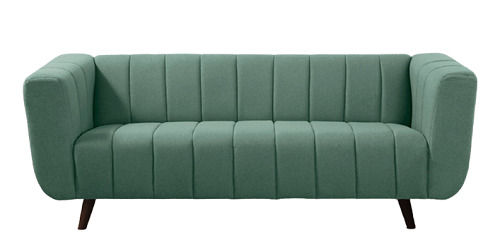 Skin Friendly Comfortable Green Spongy Three Seater Sofa