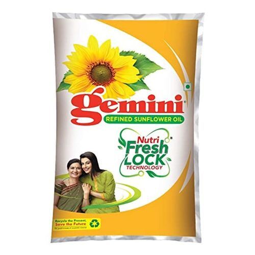 Common Fractionated Oil Goodness Of Vitamins Gemini Nutri-V Refined Sunflower Oil, 1 Liter