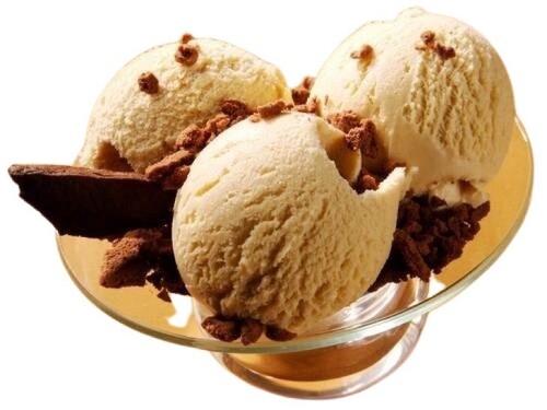 मुंह में पानी लाने वाली और स्वादिष्ट हाइजीनिक रूप से प्रोसेस की गई वनीला आइसक्रीम आयु समूह: बच्चे