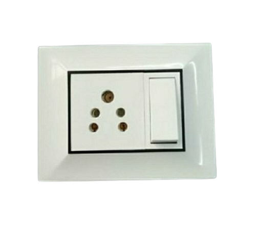 Heat Proof White Modular Switch 6 Amp