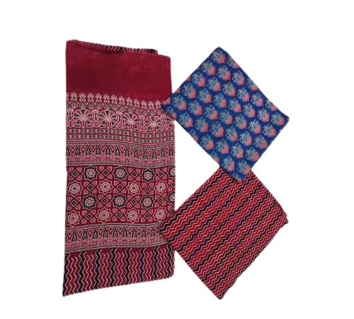 Jt Textile Ajrakh Special cotton printed ajrakh dress material wholesa
