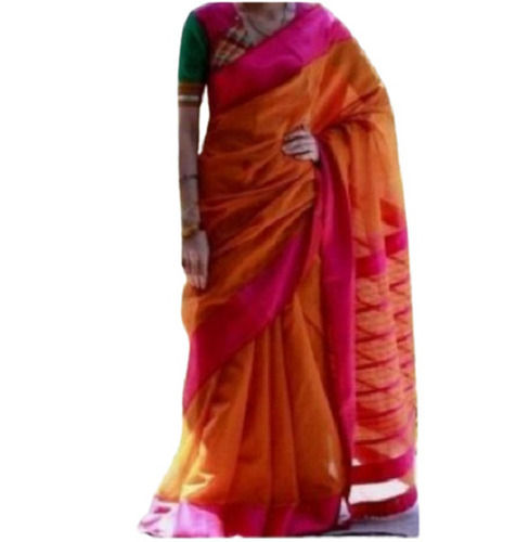 Multicolor Breathable And Comfortable Cotton Silk Saree With Blouse Piece For Women Casual Wear 