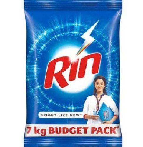 White Color Fragrance Free Rin Detergent Powder For Washing Clothes, 7 Kg Benzene %: 5.4%