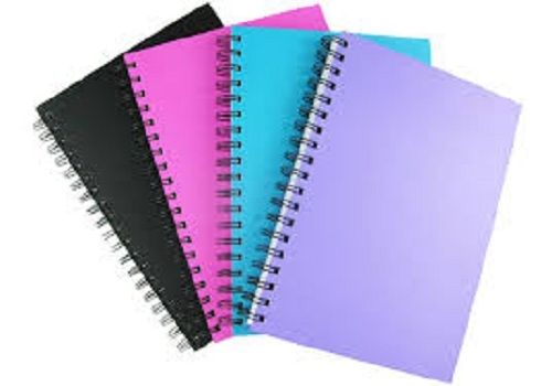 Light Weight Eco Friendly Smooth White Pages Rectangular School A4 Notebook Spiral