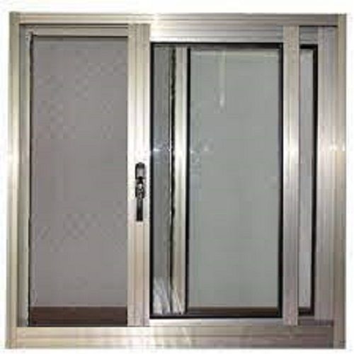 Long Durable And Corrosion Resistance Silver Glass Combine Aluminum Doors Application: Office