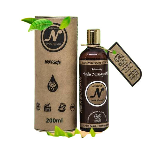 100% Natural Herbcience Rejuvenating Body Massage Oil Pack of 200ml