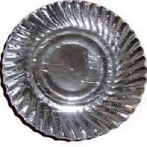 Silver Disposable And Lightweight Environmentally Friendly Coated Paper Plates