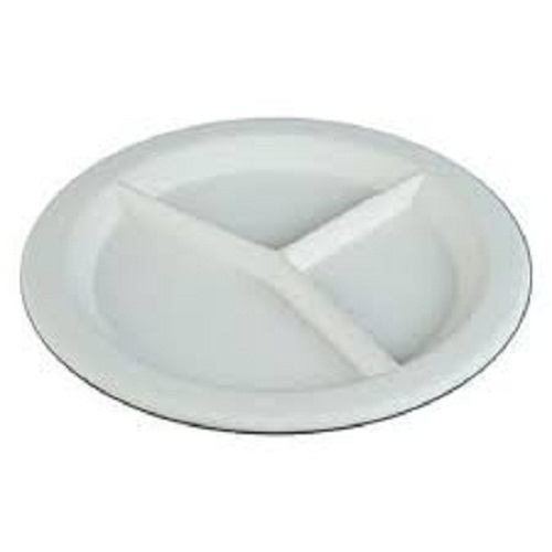 व्हाइट हाइजीनिक और सेफ बायोडिग्रेडेबल ड्यूरेबल डिस्पोजेबल लाइटवेट पेपर प्लेट