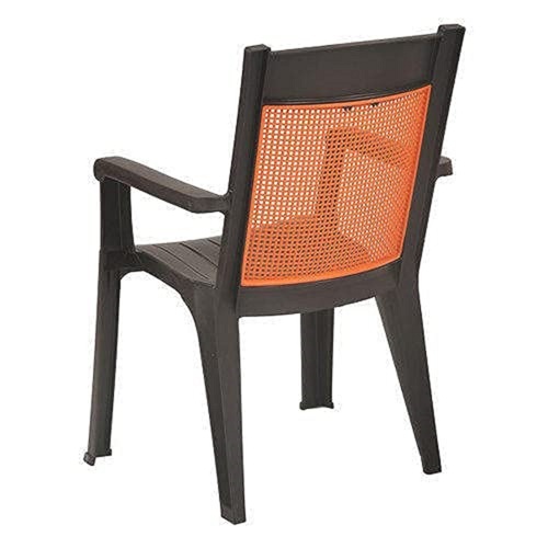 Chocolate Long Durable Lightweight Unbreakable And Comfortable Brown Plastic Chair