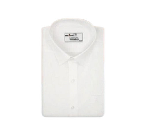 Full Sleeves Washable And Comfortable Mens Formal Plain White Shirt