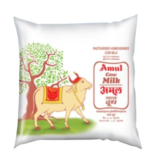 Hygienically Prepared Nutrition Vitamins Healthy Natural Fresh Amul Cow MilkA 