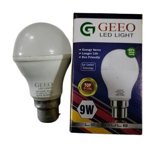 9 Watt White Plastic Body Led Bulb For Office And Home Indoor Lighting Conductor Material: Aluminum