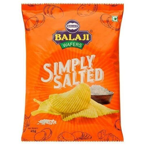 Crispy And Delicious Taste Balaji Salted Deep Fried Potato Chips 45gm