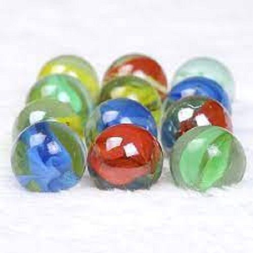 Flower Highly Durable Glossy 20Mm Colorful Glass Ball