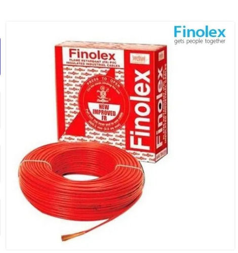 90 Meter Length 1.5 Sqmm Diameter Round Red Finolex Electrical Wire 