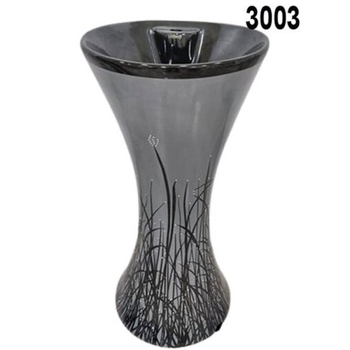 Damru Grey Printed Ceramic Wash Basin - Color: Any Color
