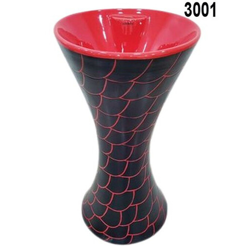 Lovato Red Damru Ceramic Wash Basin - Shape: Round