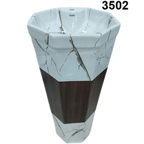 Printed Ceramic Wash Basin - Color: Any Color