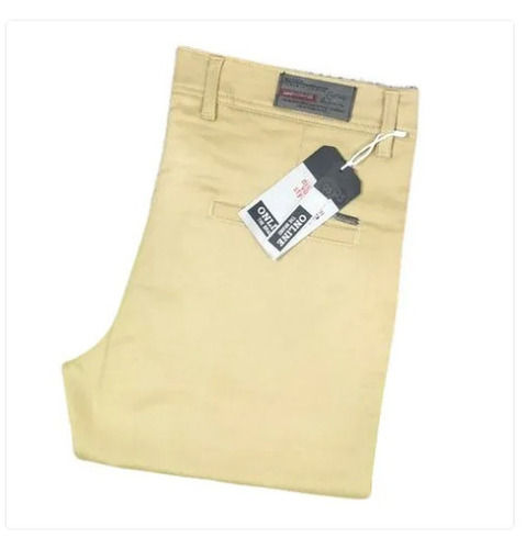 Washable And Comfortable Party Wear Light Brown Men's Denim Pant