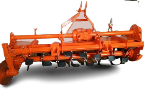 Orange Galvanized Steel Multi Speed Agricultural Rotavator With 500 Watt