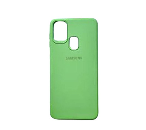 Mobile Phone Case - Rubber Material, Rectangle Shape, Green Color | Plain and Printed Design, Lightweight, Easy to Fit