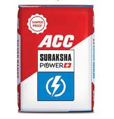 Acc Cement - 100% Pure Grey Common Cement Powder, High Strength 43 Grade, Anti-Algae, Corrosion Resistance, Extra Rapid Hardening, Low Heat Hydration