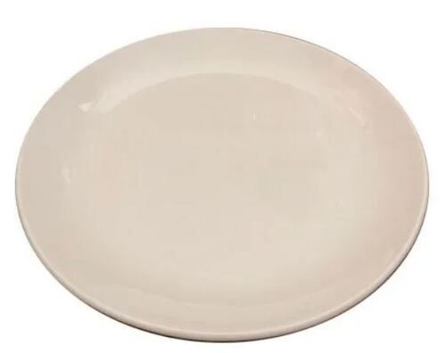 8 Inches Heat And Cold Resistant Glossy Finish Round Ceramic Plate