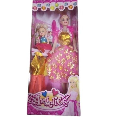 Pink Angelic Barbie Doll Set