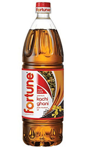 Healthy Fractionated Nutrients Pure Kachi Ghani Fortune Mustard Oil 1ltr