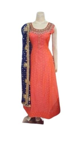 Pink Silk Anarkali Suits For Ladies