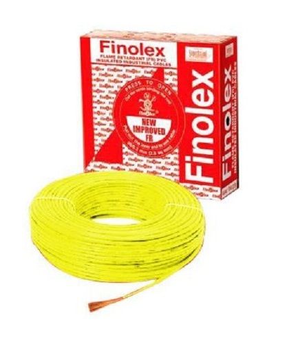 1 Mm Size 90 Meter Length 1100V Voltage Pvc Yellow Color Electric Copper Wire Frequency (Mhz): 50 Megahertz (Mhz)